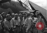 Image of Douglas SBD Dauntless aircraft start and taxi Pearl Harbor Hawaii USA, 1942, second 22 stock footage video 65675061841