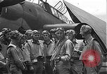 Image of Douglas SBD Dauntless aircraft start and taxi Pearl Harbor Hawaii USA, 1942, second 26 stock footage video 65675061841