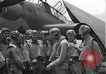 Image of Douglas SBD Dauntless aircraft start and taxi Pearl Harbor Hawaii USA, 1942, second 27 stock footage video 65675061841