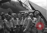 Image of Douglas SBD Dauntless aircraft start and taxi Pearl Harbor Hawaii USA, 1942, second 28 stock footage video 65675061841