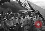Image of Douglas SBD Dauntless aircraft start and taxi Pearl Harbor Hawaii USA, 1942, second 30 stock footage video 65675061841