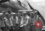 Image of Douglas SBD Dauntless aircraft start and taxi Pearl Harbor Hawaii USA, 1942, second 42 stock footage video 65675061841