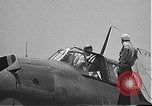 Image of Douglas SBD Dauntless aircraft start and taxi Pearl Harbor Hawaii USA, 1942, second 50 stock footage video 65675061841