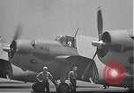 Image of Douglas SBD Dauntless aircraft start and taxi Pearl Harbor Hawaii USA, 1942, second 53 stock footage video 65675061841