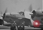 Image of Douglas SBD Dauntless aircraft start and taxi Pearl Harbor Hawaii USA, 1942, second 56 stock footage video 65675061841