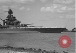 Image of USS Colorado (BB-45) maneuvering to Berth F-12A Pearl Harbor Hawaii USA, 1942, second 3 stock footage video 65675061843