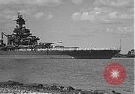 Image of USS Colorado (BB-45) maneuvering to Berth F-12A Pearl Harbor Hawaii USA, 1942, second 4 stock footage video 65675061843