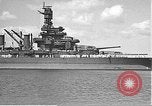 Image of USS Colorado (BB-45) maneuvering to Berth F-12A Pearl Harbor Hawaii USA, 1942, second 19 stock footage video 65675061843