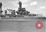 Image of USS Colorado (BB-45) maneuvering to Berth F-12A Pearl Harbor Hawaii USA, 1942, second 23 stock footage video 65675061843