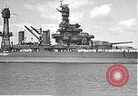Image of USS Colorado (BB-45) maneuvering to Berth F-12A Pearl Harbor Hawaii USA, 1942, second 24 stock footage video 65675061843