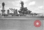 Image of USS Colorado (BB-45) maneuvering to Berth F-12A Pearl Harbor Hawaii USA, 1942, second 25 stock footage video 65675061843