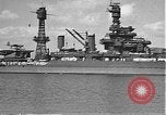 Image of USS Colorado (BB-45) maneuvering to Berth F-12A Pearl Harbor Hawaii USA, 1942, second 27 stock footage video 65675061843