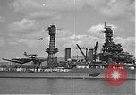 Image of USS Colorado (BB-45) maneuvering to Berth F-12A Pearl Harbor Hawaii USA, 1942, second 30 stock footage video 65675061843
