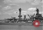 Image of USS Colorado (BB-45) maneuvering to Berth F-12A Pearl Harbor Hawaii USA, 1942, second 33 stock footage video 65675061843