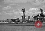 Image of USS Colorado (BB-45) maneuvering to Berth F-12A Pearl Harbor Hawaii USA, 1942, second 35 stock footage video 65675061843