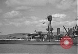 Image of USS Colorado (BB-45) maneuvering to Berth F-12A Pearl Harbor Hawaii USA, 1942, second 39 stock footage video 65675061843