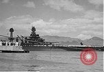 Image of USS Colorado (BB-45) maneuvering to Berth F-12A Pearl Harbor Hawaii USA, 1942, second 45 stock footage video 65675061843