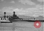 Image of USS Colorado (BB-45) maneuvering to Berth F-12A Pearl Harbor Hawaii USA, 1942, second 47 stock footage video 65675061843