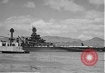 Image of USS Colorado (BB-45) maneuvering to Berth F-12A Pearl Harbor Hawaii USA, 1942, second 48 stock footage video 65675061843