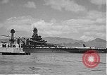 Image of USS Colorado (BB-45) maneuvering to Berth F-12A Pearl Harbor Hawaii USA, 1942, second 50 stock footage video 65675061843
