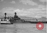 Image of USS Colorado (BB-45) maneuvering to Berth F-12A Pearl Harbor Hawaii USA, 1942, second 53 stock footage video 65675061843