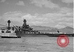 Image of USS Colorado (BB-45) maneuvering to Berth F-12A Pearl Harbor Hawaii USA, 1942, second 55 stock footage video 65675061843
