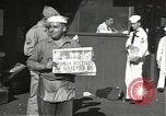 Image of United States sailors learn about end of World War II Hawaii USA, 1945, second 13 stock footage video 65675061871