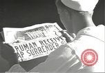 Image of United States sailors learn about end of World War II Hawaii USA, 1945, second 16 stock footage video 65675061871
