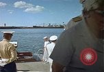 Standbild USS Arizona Memorial Honolulu Hawaii USA, 1962, aus Sekunde 58 historischem Filmmaterial Videoclip 65675061875