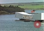 Image of USS Arizona memorial Honolulu Hawaii USA, 1962, second 15 stock footage video 65675061879