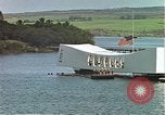 Image of USS Arizona memorial Honolulu Hawaii USA, 1962, second 18 stock footage video 65675061879