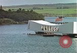 Image of USS Arizona memorial Honolulu Hawaii USA, 1962, second 20 stock footage video 65675061879
