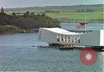 Image of USS Arizona memorial Honolulu Hawaii USA, 1962, second 22 stock footage video 65675061879