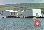 Image of USS Arizona memorial Honolulu Hawaii USA, 1962, second 53 stock footage video 65675061879