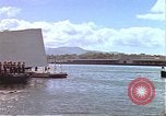 Image of USS Arizona Memorial Honolulu Hawaii USA, 1962, second 17 stock footage video 65675061881