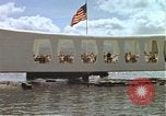 Image of USS Arizona Memorial Honolulu Hawaii USA, 1962, second 13 stock footage video 65675061882