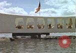 Image of USS Arizona Memorial Honolulu Hawaii USA, 1962, second 14 stock footage video 65675061882
