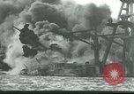 Image of wrecked battleships Pearl Harbor Hawaii USA, 1941, second 1 stock footage video 65675061904