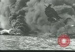 Image of wrecked battleships Pearl Harbor Hawaii USA, 1941, second 8 stock footage video 65675061904