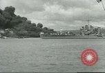 Image of wrecked battleships Pearl Harbor Hawaii USA, 1941, second 27 stock footage video 65675061904