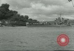 Image of wrecked battleships Pearl Harbor Hawaii USA, 1941, second 28 stock footage video 65675061904
