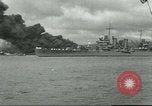 Image of wrecked battleships Pearl Harbor Hawaii USA, 1941, second 32 stock footage video 65675061904