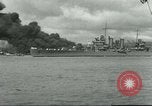Image of wrecked battleships Pearl Harbor Hawaii USA, 1941, second 33 stock footage video 65675061904