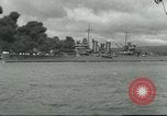 Image of wrecked battleships Pearl Harbor Hawaii USA, 1941, second 39 stock footage video 65675061904