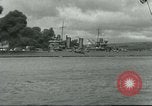 Image of wrecked battleships Pearl Harbor Hawaii USA, 1941, second 43 stock footage video 65675061904