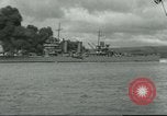 Image of wrecked battleships Pearl Harbor Hawaii USA, 1941, second 45 stock footage video 65675061904