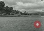 Image of wrecked battleships Pearl Harbor Hawaii USA, 1941, second 46 stock footage video 65675061904