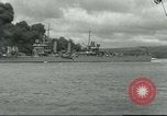 Image of wrecked battleships Pearl Harbor Hawaii USA, 1941, second 47 stock footage video 65675061904