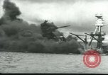 Image of wrecked battleships Pearl Harbor Hawaii USA, 1941, second 55 stock footage video 65675061904