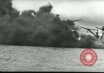 Image of wrecked battleships Pearl Harbor Hawaii USA, 1941, second 57 stock footage video 65675061904